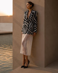 SACOU OVERSIZED PRINT ZEBRA