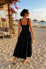 Rochie din In cu bretele