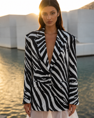 SACOU OVERSIZED PRINT ZEBRA