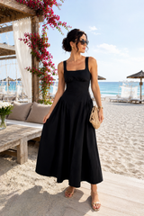 Rochie din In cu bretele