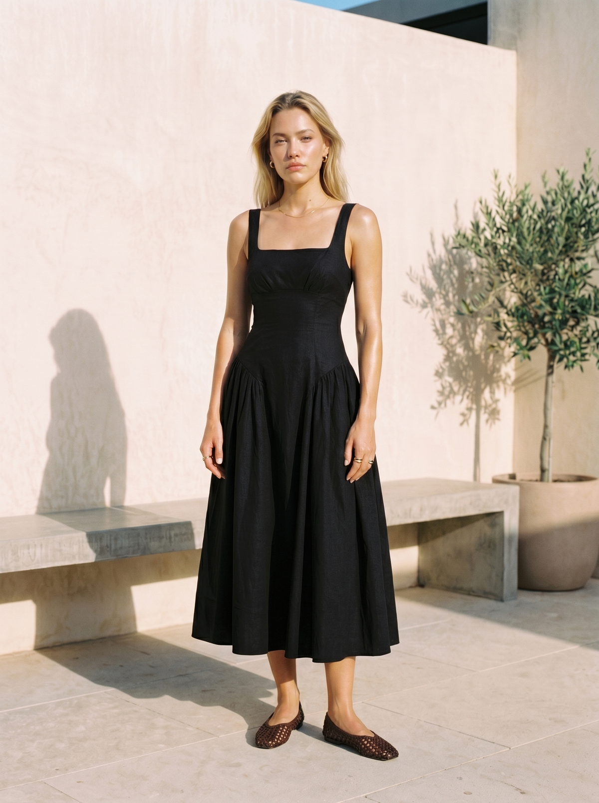 ROCHIE DIN IN MIDI CU BRETELE