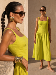 ROCHIE MIDI GALBEN LIME
