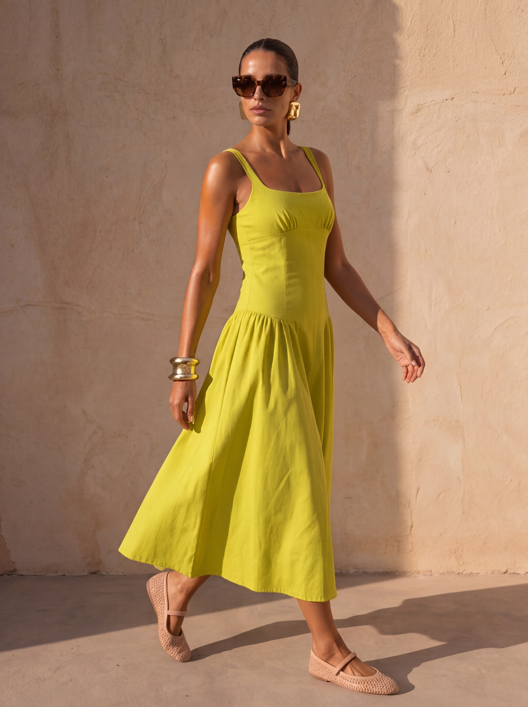 ROCHIE MIDI GALBEN LIME