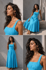 ROCHIE MIDI DIN IN BLEU CIEL