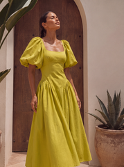 ROCHIE MIDI GALBEN LIME