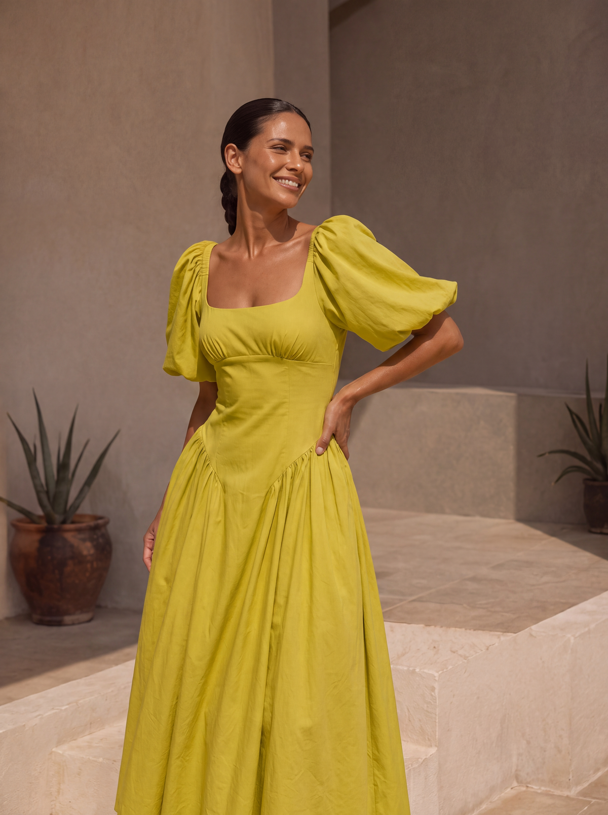 ROCHIE MIDI GALBEN LIME